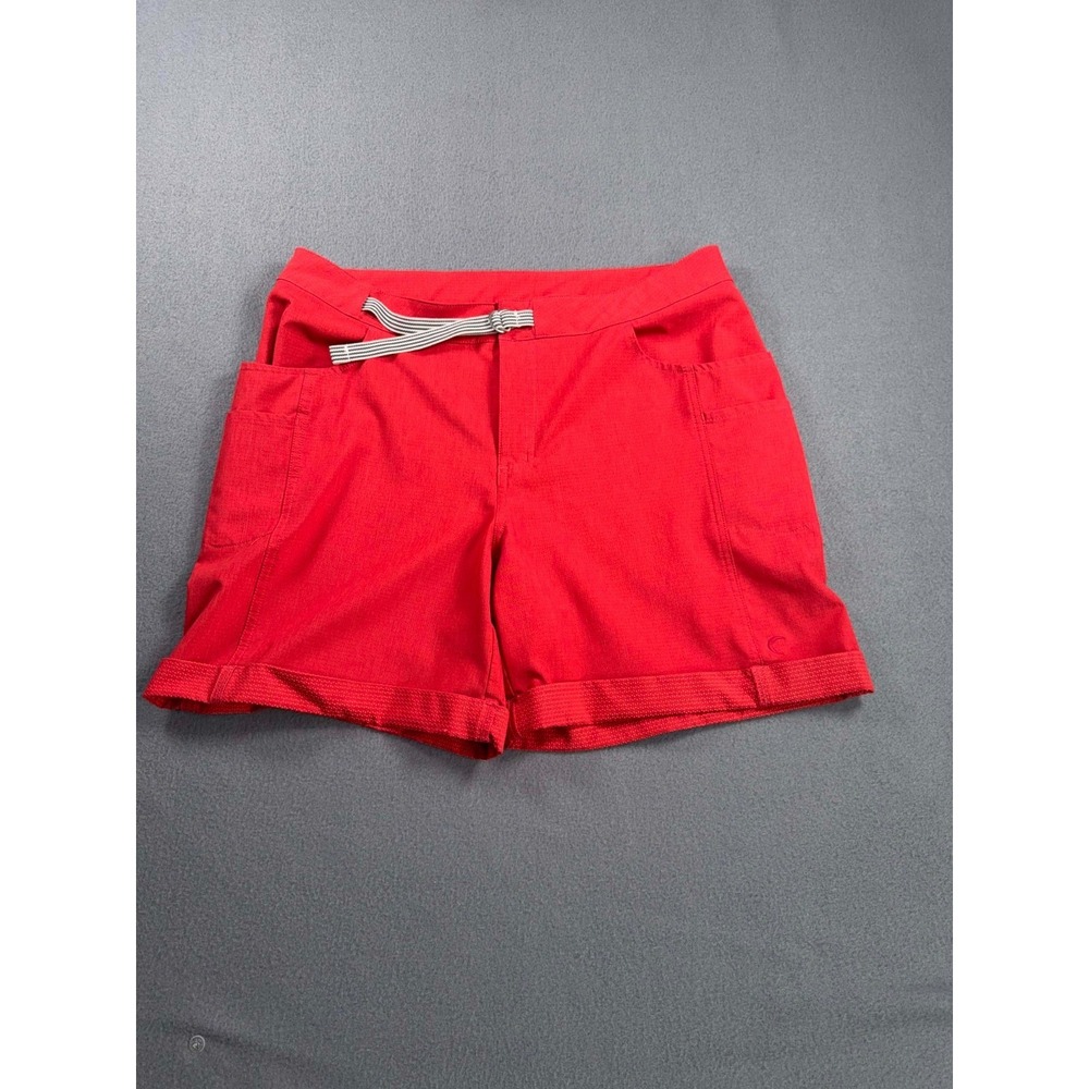 Zyia Active Shorts Womens Large 31x6 Red Hiking Athletic Stretch